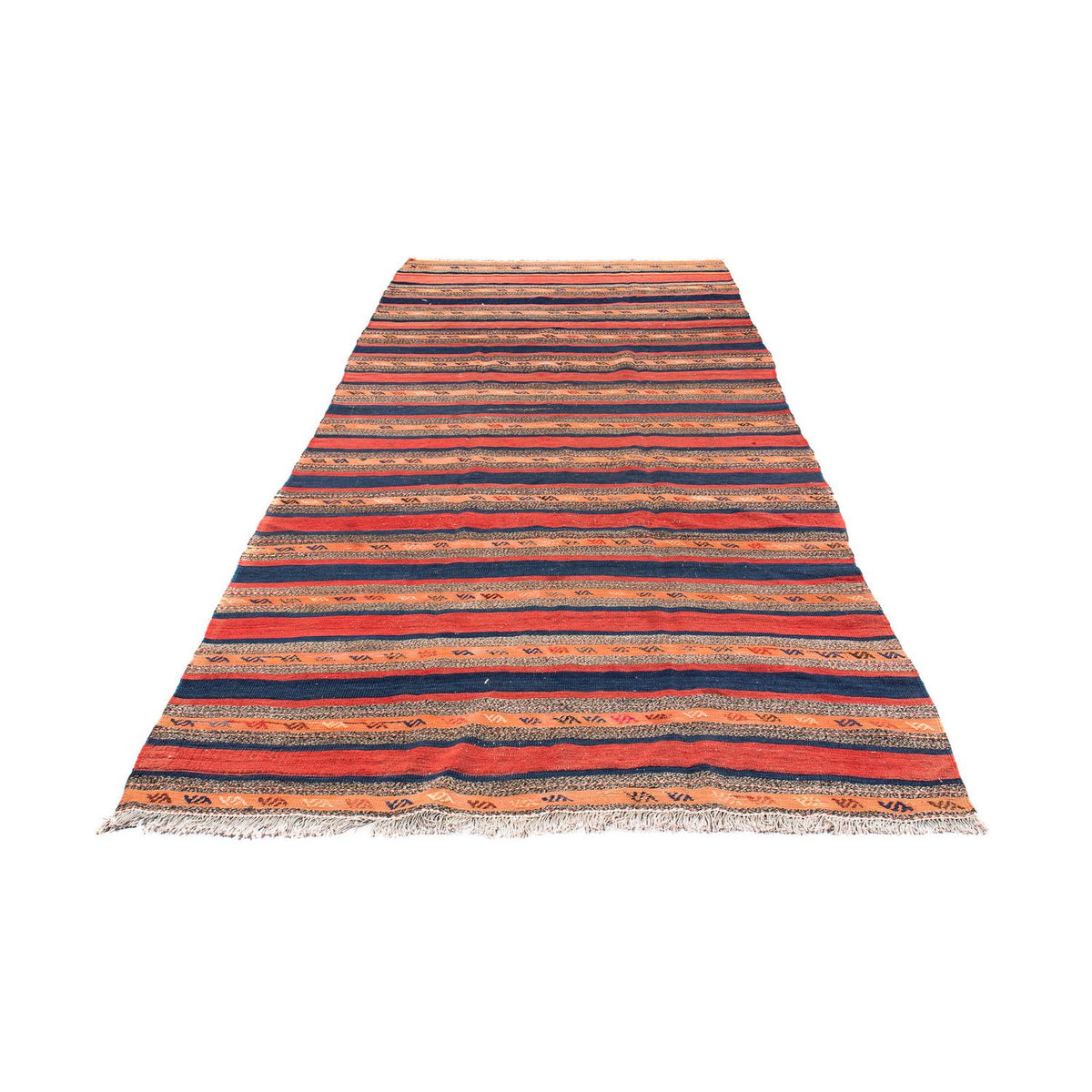 Tapis de couloir Tapis Kelim - Vieux - 312 x 142 cm - multicolore