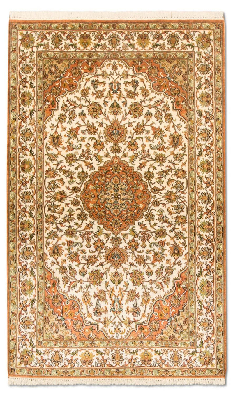Tapis en soie - Soie du Cachemire - 157 x 90 cm - beige