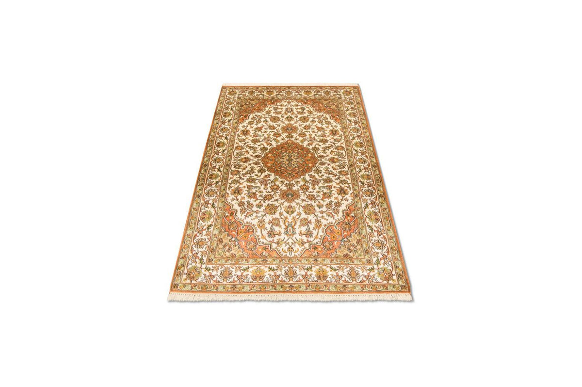 Tapis en soie - Soie du Cachemire - 157 x 90 cm - beige