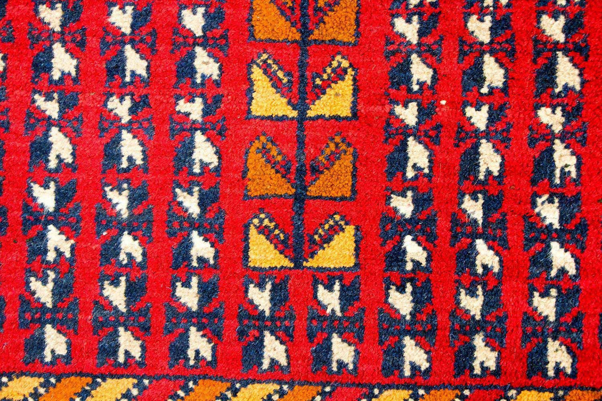 Tapis Belutsch - 126 x 73 cm - rouge