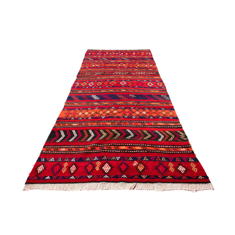 Tapis de couloir Tapis Kelim - Vieux - 350 x 145 cm - multicolore