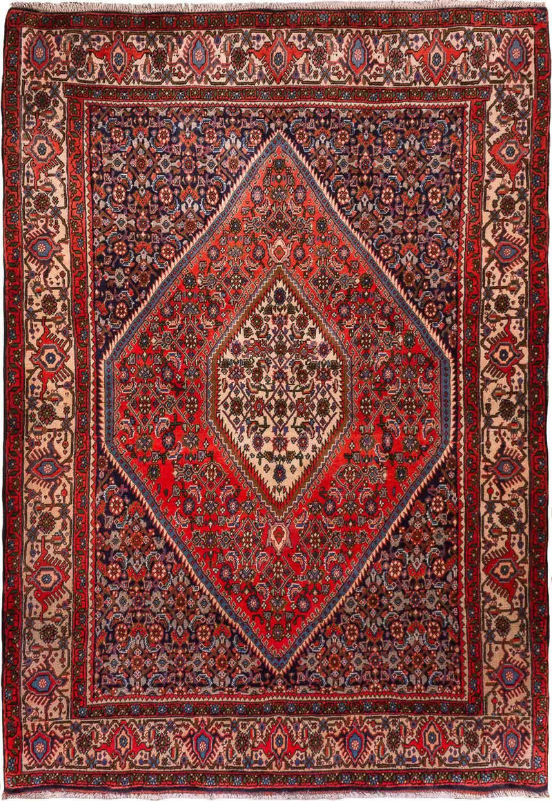 Tapis persan - Bidjar - 181 x 120 cm - rouge