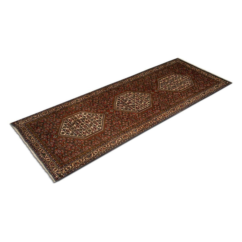 Tapis de couloir Tapis persan - Bidjar - 214 x 77 cm - marron