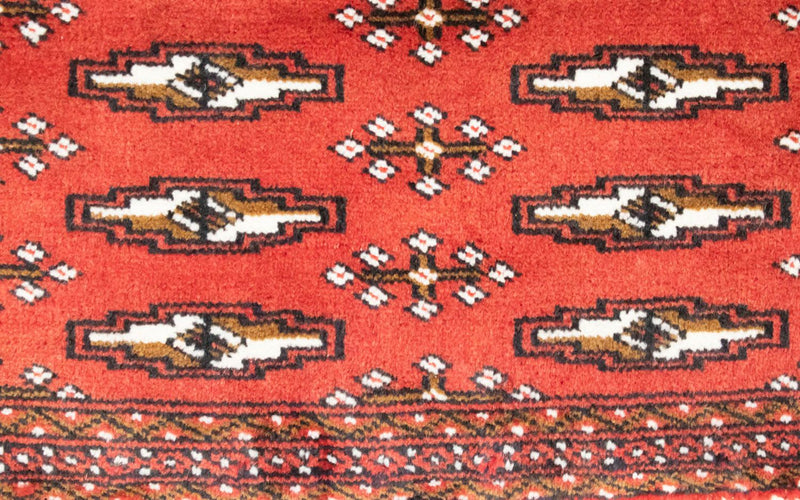 Tapis de couloir Tapis Turkaman - 100 x 50 cm - rouge