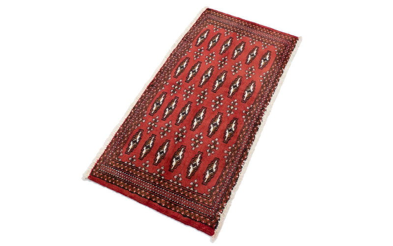 Tapis de couloir Tapis Turkaman - 100 x 50 cm - rouge
