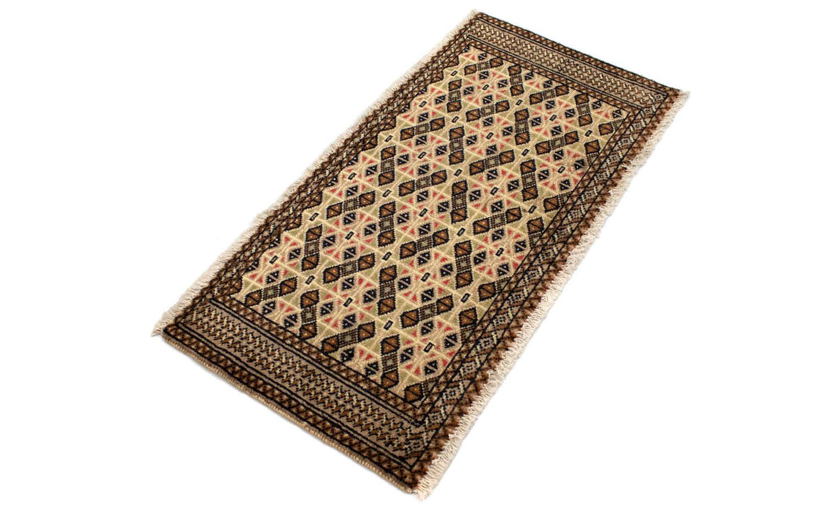 Tapis de couloir Tapis Turkaman - 100 x 50 cm - beige