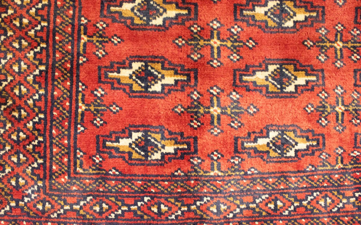 Tapis de couloir Tapis Turkaman - 100 x 50 cm - rouge