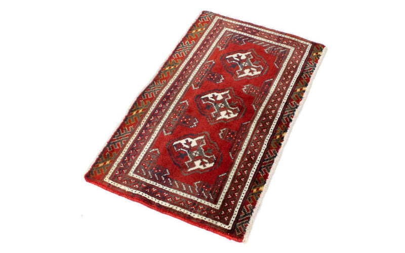 Tapis de couloir Tapis Turkaman - 100 x 50 cm - rouge