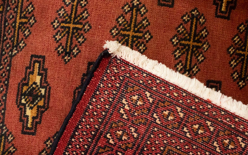 Tapis Turkaman - 130 x 60 cm - rouille