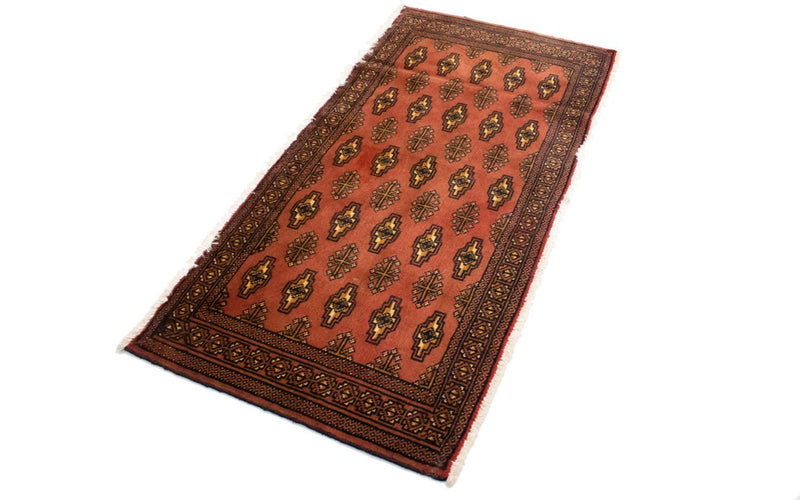 Tapis Turkaman - 130 x 60 cm - rouille