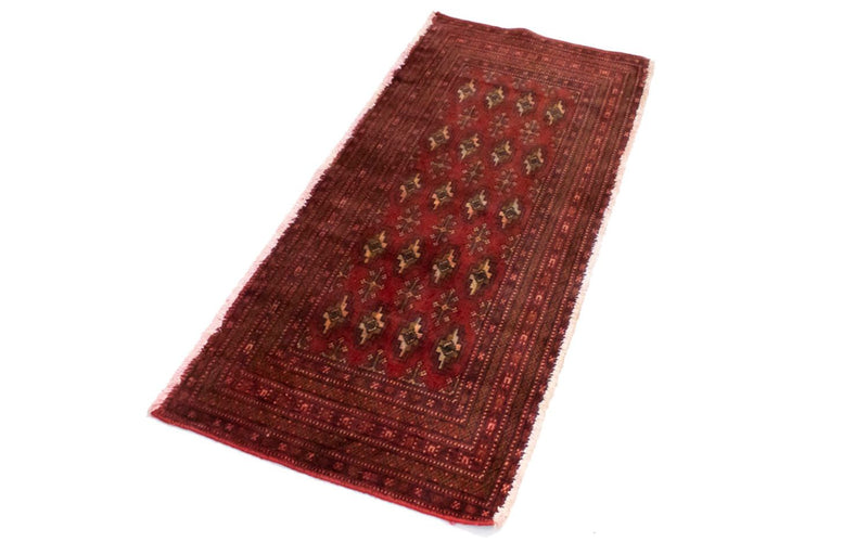 Tapis Turkaman - 130 x 60 cm - rouge