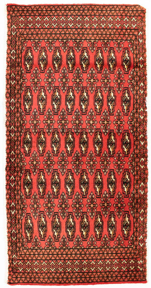 Tapis Turkaman - 130 x 60 cm - rouge