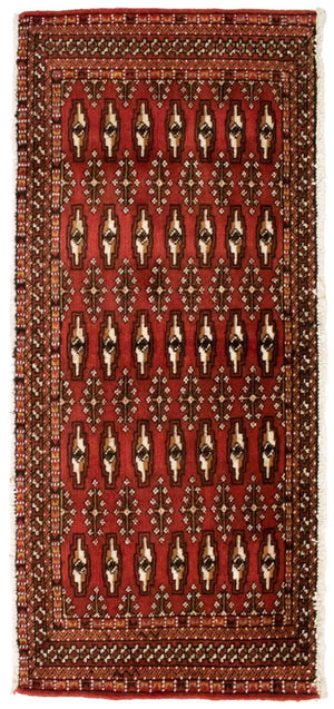 Tapis Turkaman - 130 x 60 cm - rouge