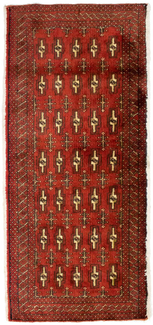 Tapis Turkaman - 130 x 60 cm - rouge