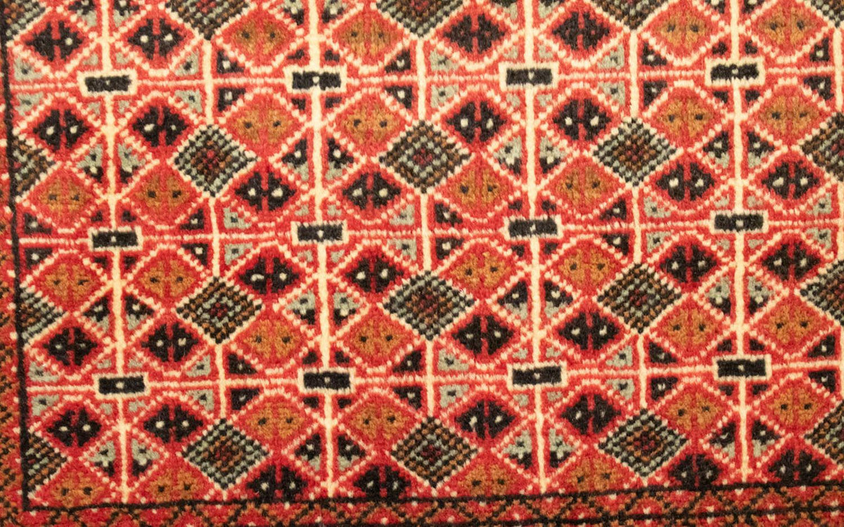 Tapis Turkaman - 130 x 60 cm - rouge clair