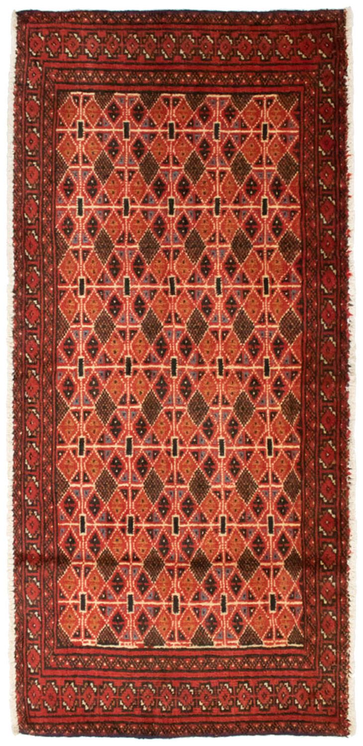 Tapis Turkaman - 130 x 60 cm - orange