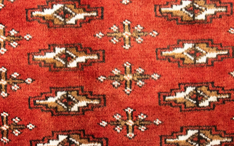 Tapis Turkaman - 130 x 60 cm - rouille
