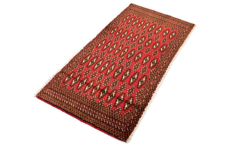 Tapis Turkaman - 130 x 60 cm - rouge
