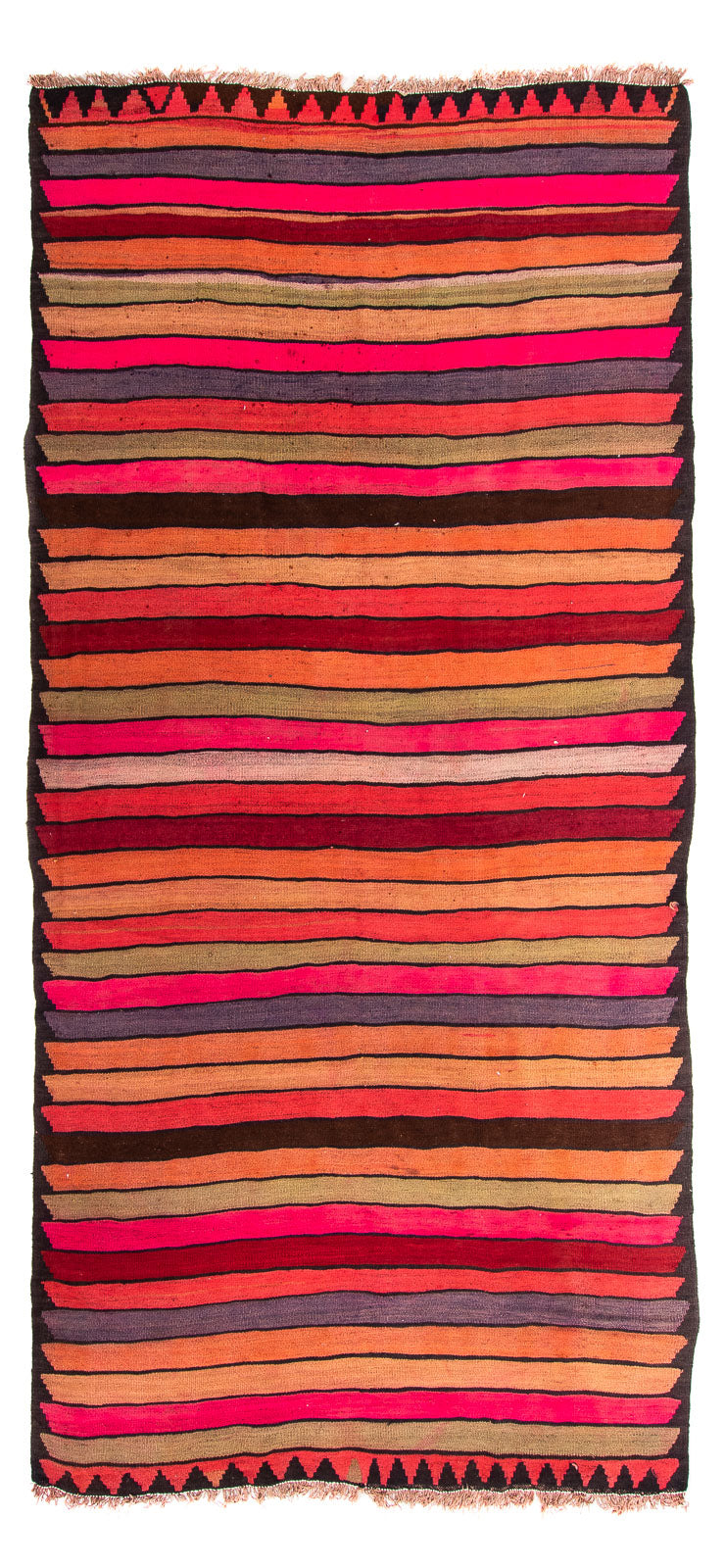 Tapis de couloir Tapis Kelim - Vieux - 325 x 160 cm - multicolore
