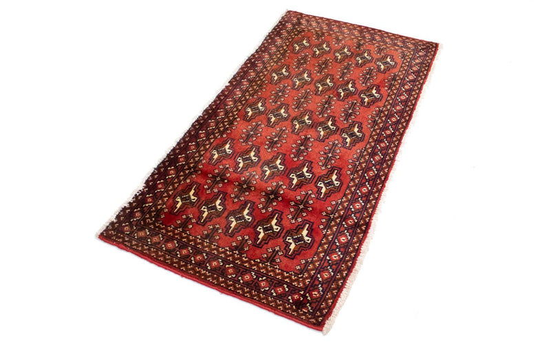 Tapis Turkaman - 130 x 60 cm - rouge