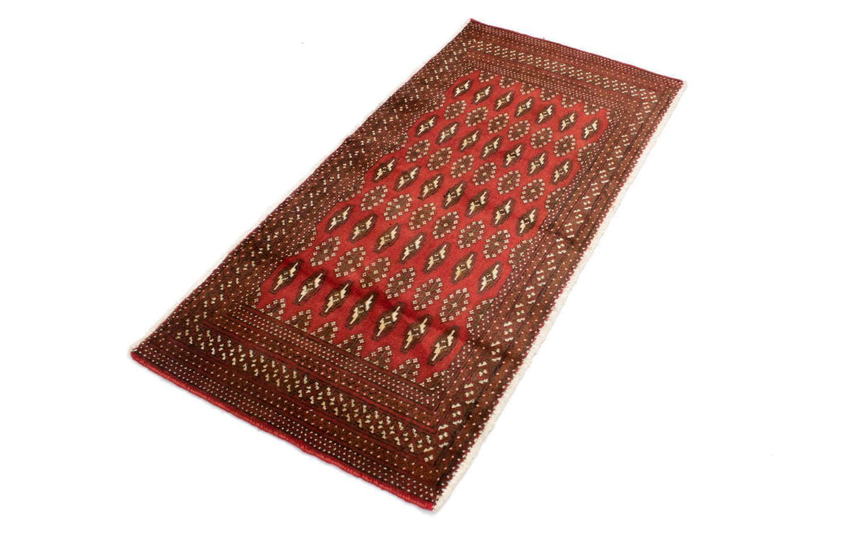 Tapis Turkaman - 130 x 60 cm - rouille