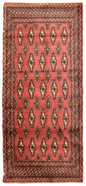 Tapis Turkaman - 130 x 60 cm - rouge