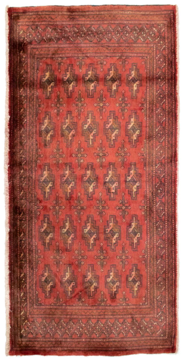 Tapis Turkaman - 130 x 60 cm - rouille