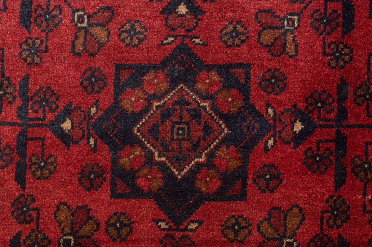 Tapis afghan - Kunduz - 186 x 122 cm - rouge