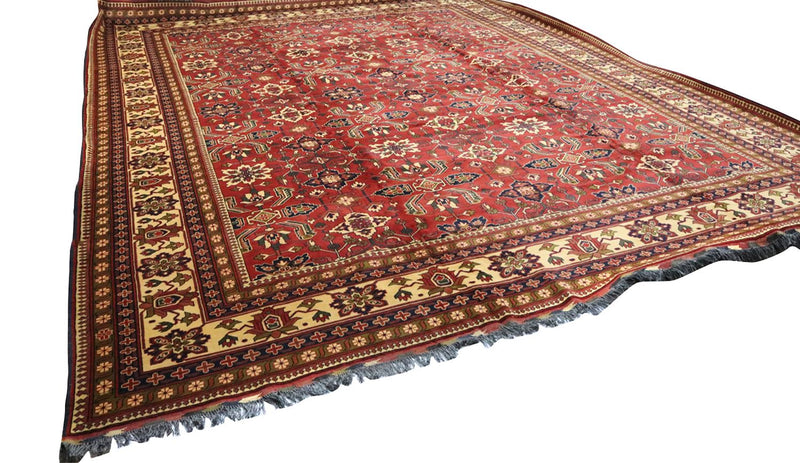 Tapis afghan - Hatschlu - 492 x 401 cm - rouge