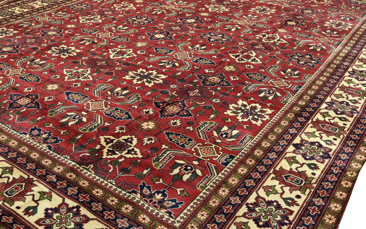 Tapis afghan - Hatschlu - 492 x 401 cm - rouge