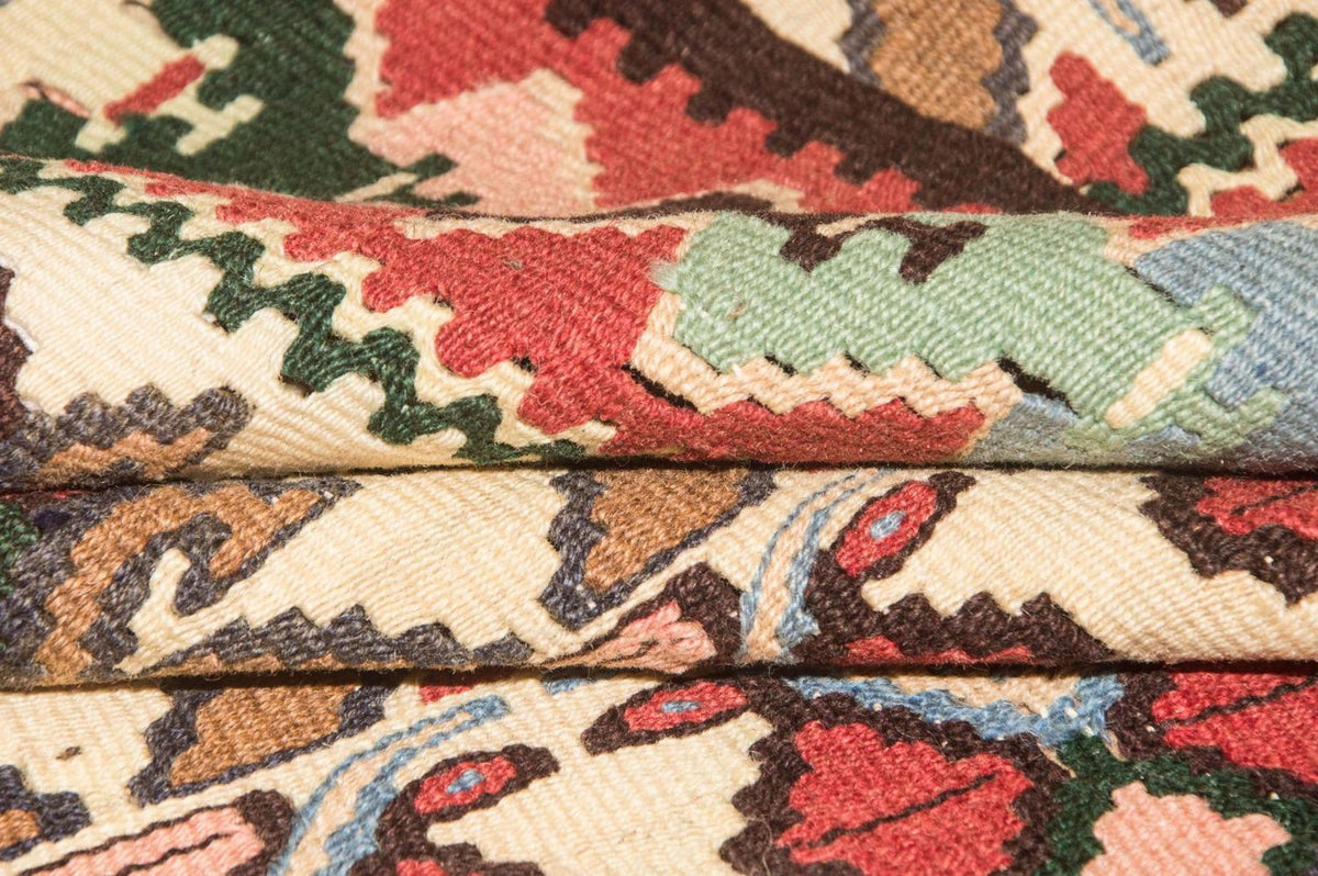 Tapis Kelim - Vieux - 143 x 119 cm - beige