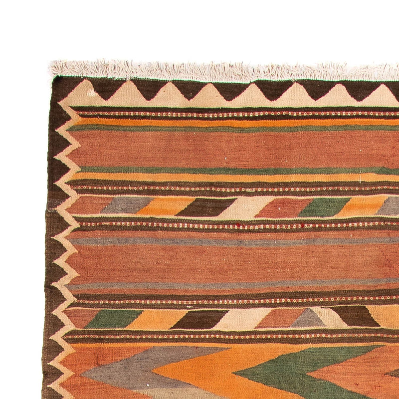 Tapis de couloir Tapis Kelim - Vieux - 340 x 160 cm - multicolore