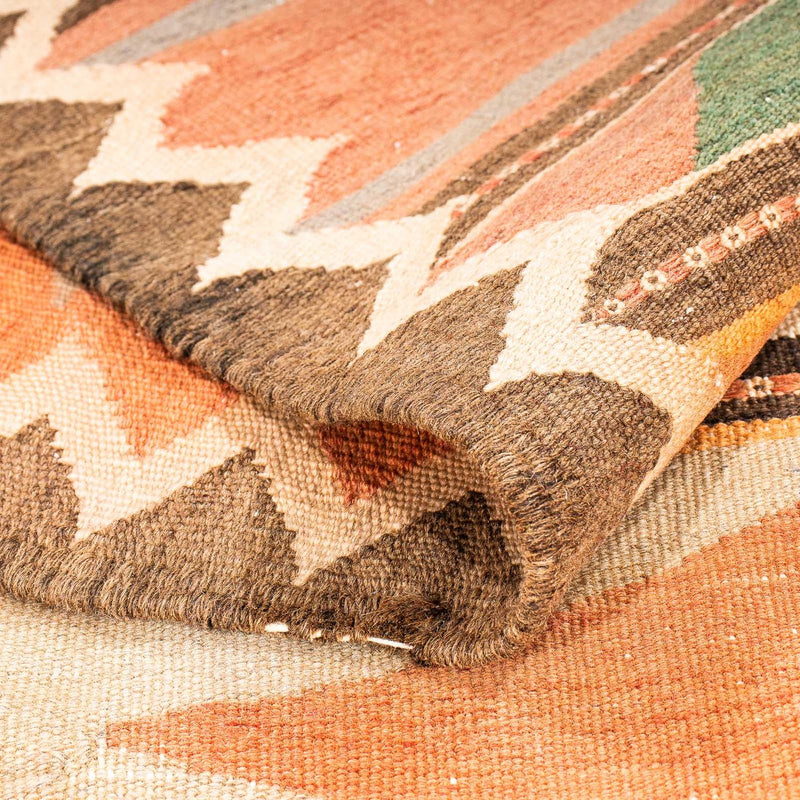 Tapis de couloir Tapis Kelim - Vieux - 340 x 160 cm - multicolore