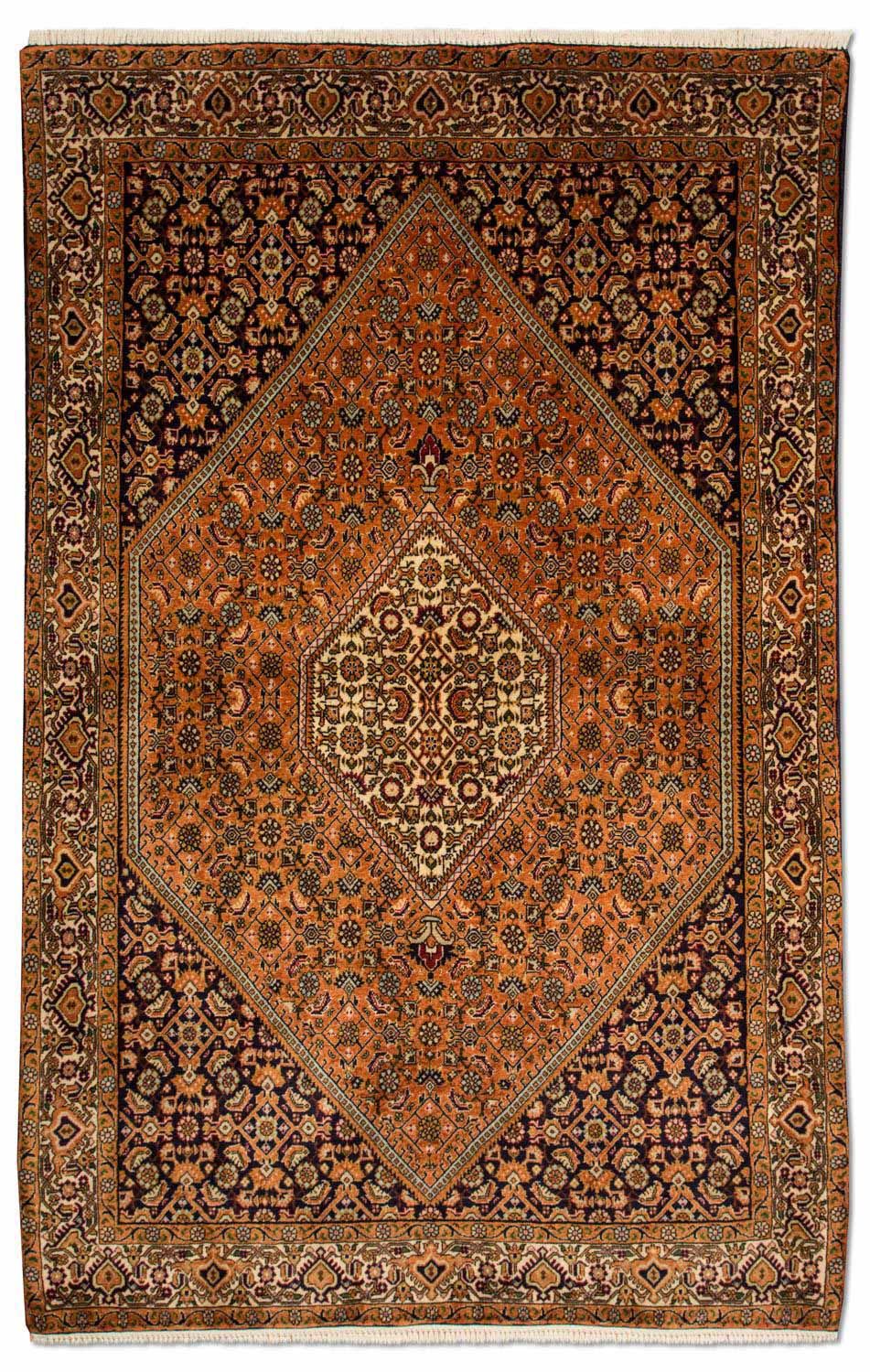 Tapis persan - Bidjar - 190 x 127 cm - marron clair