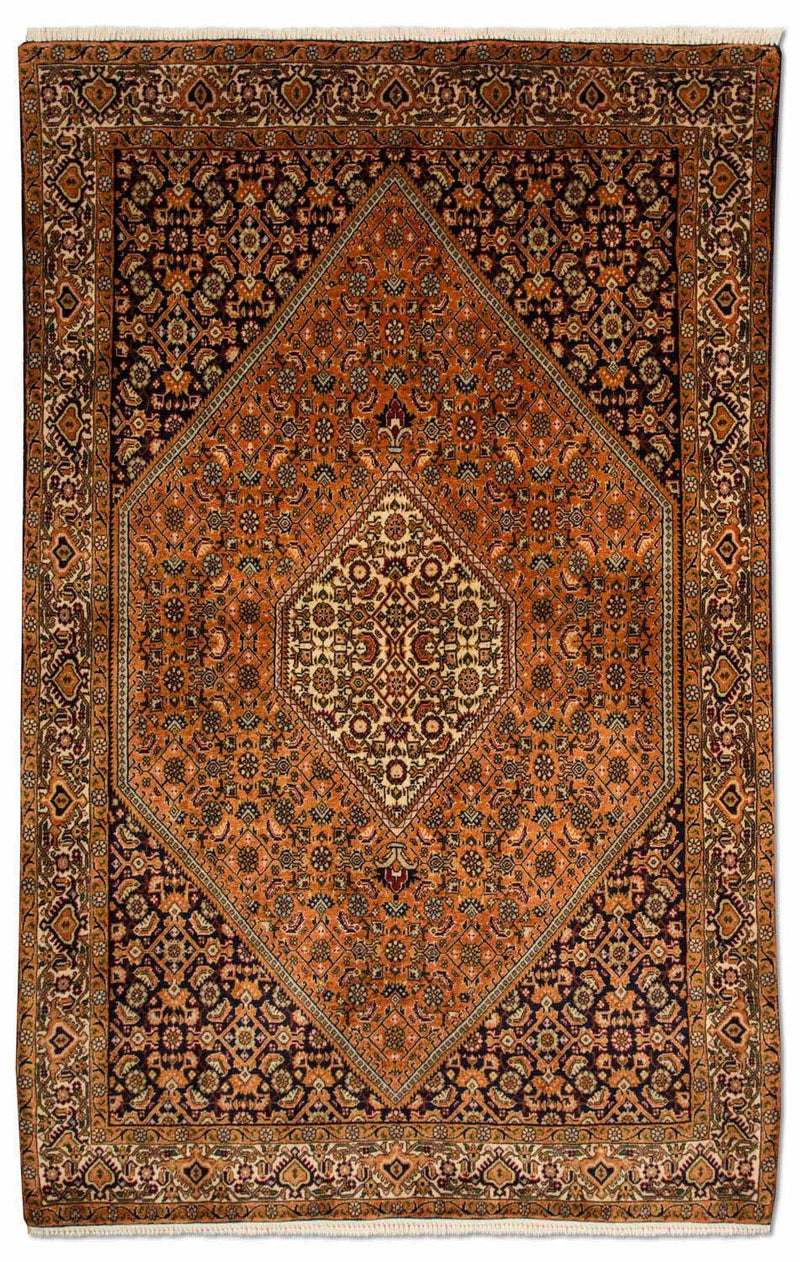 Tapis persan - Bidjar - 190 x 127 cm - marron clair