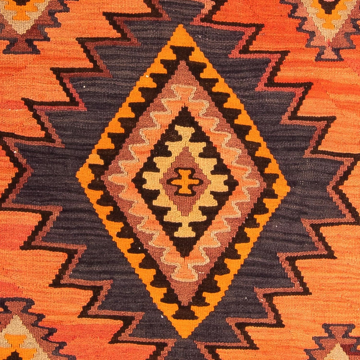Tapis de couloir Tapis Kelim - Vieux - 275 x 140 cm - multicolore