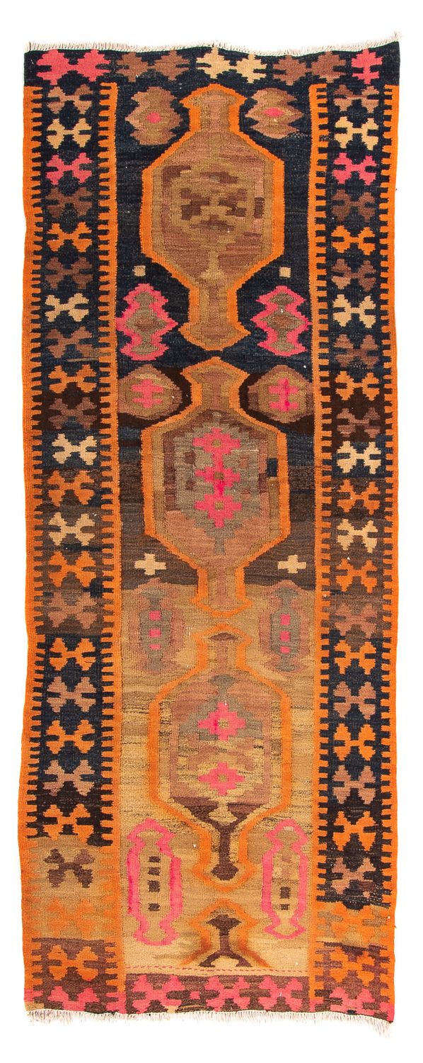 Tapis de couloir Tapis Kelim - Vieux - 245 x 110 cm - multicolore