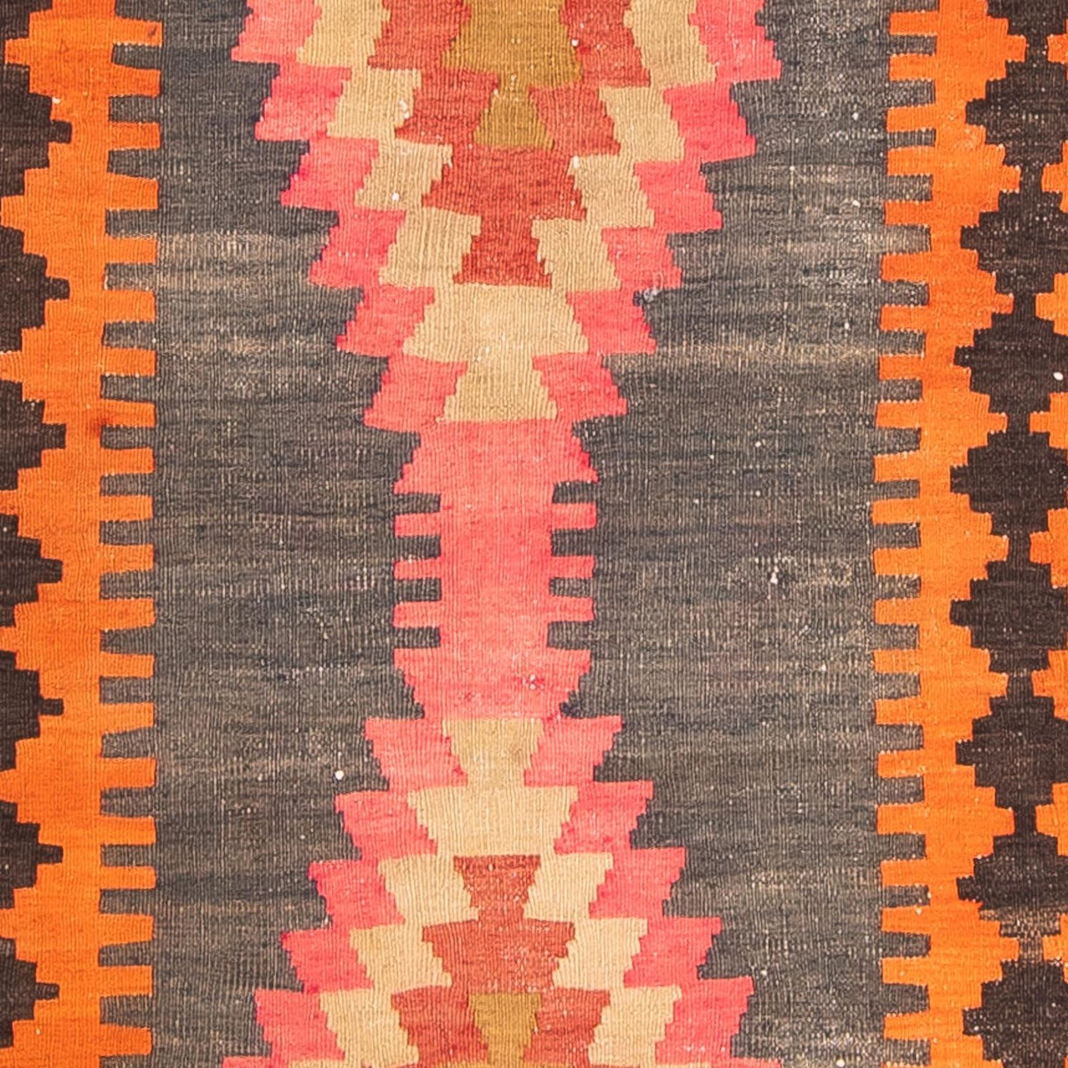 Tapis de couloir Tapis Kelim - Vieux - 340 x 100 cm - multicolore