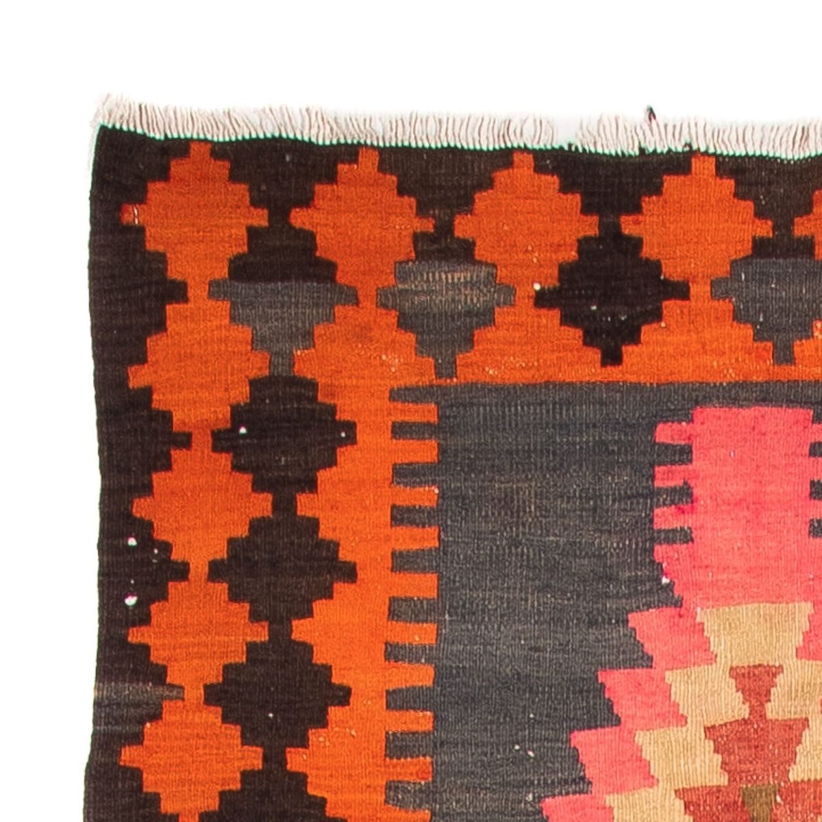 Tapis de couloir Tapis Kelim - Vieux - 340 x 100 cm - multicolore