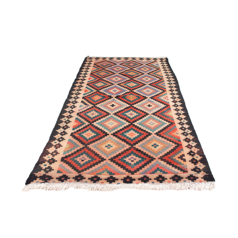 Tapis de couloir Tapis Kelim - Vieux - 225 x 112 cm - multicolore
