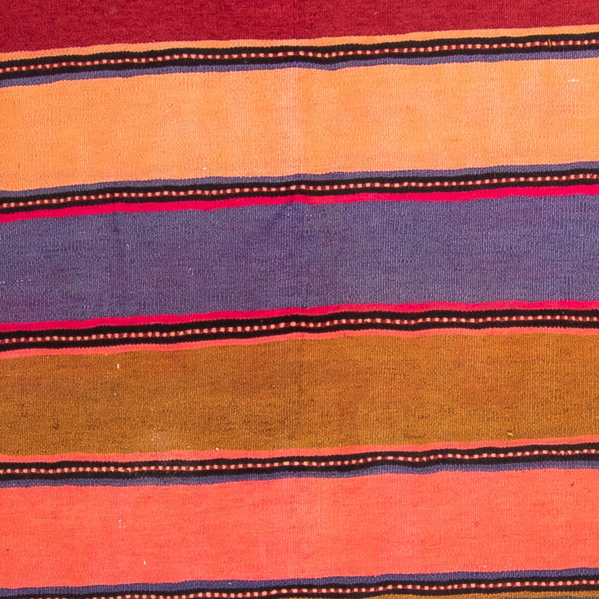 Tapis de couloir Tapis Kelim - Vieux - 370 x 137 cm - multicolore