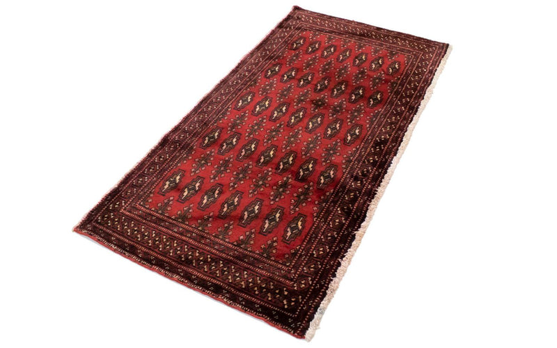 Tapis Turkaman - 130 x 60 cm - rouge