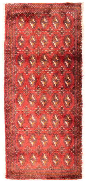 Tapis Turkaman - 130 x 60 cm - rouille
