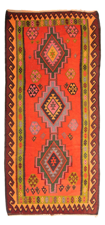 Kilim ancien 155x330cm - multicolore