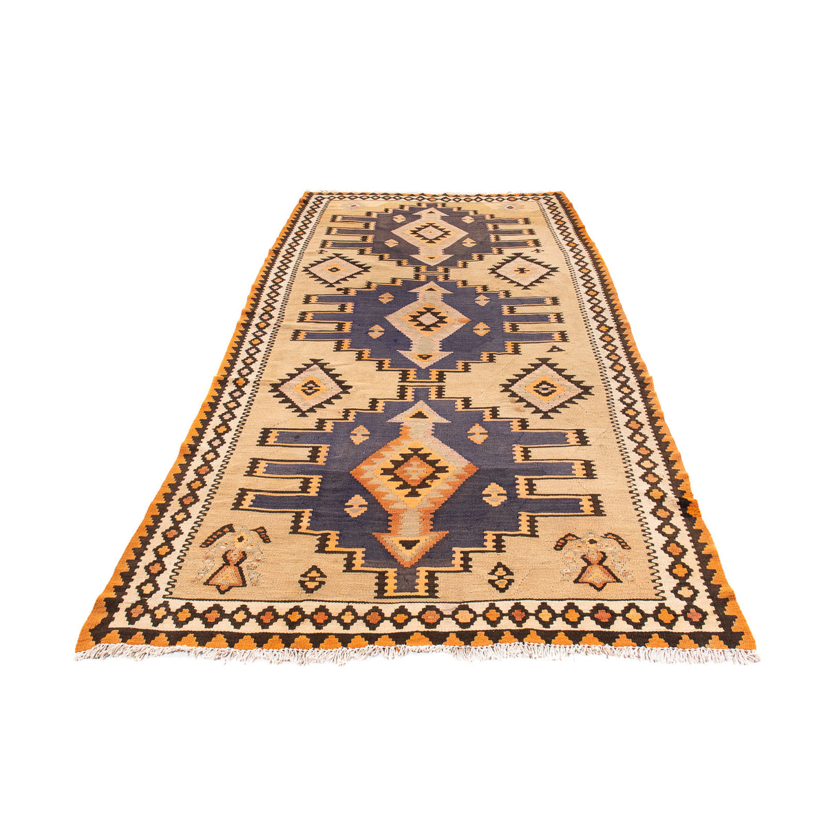 Tapis Kelim - Vieux - 265 x 140 cm - multicolore