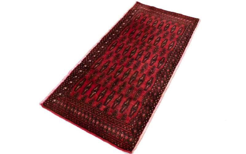 Tapis Turkaman - 130 x 60 cm - rouge