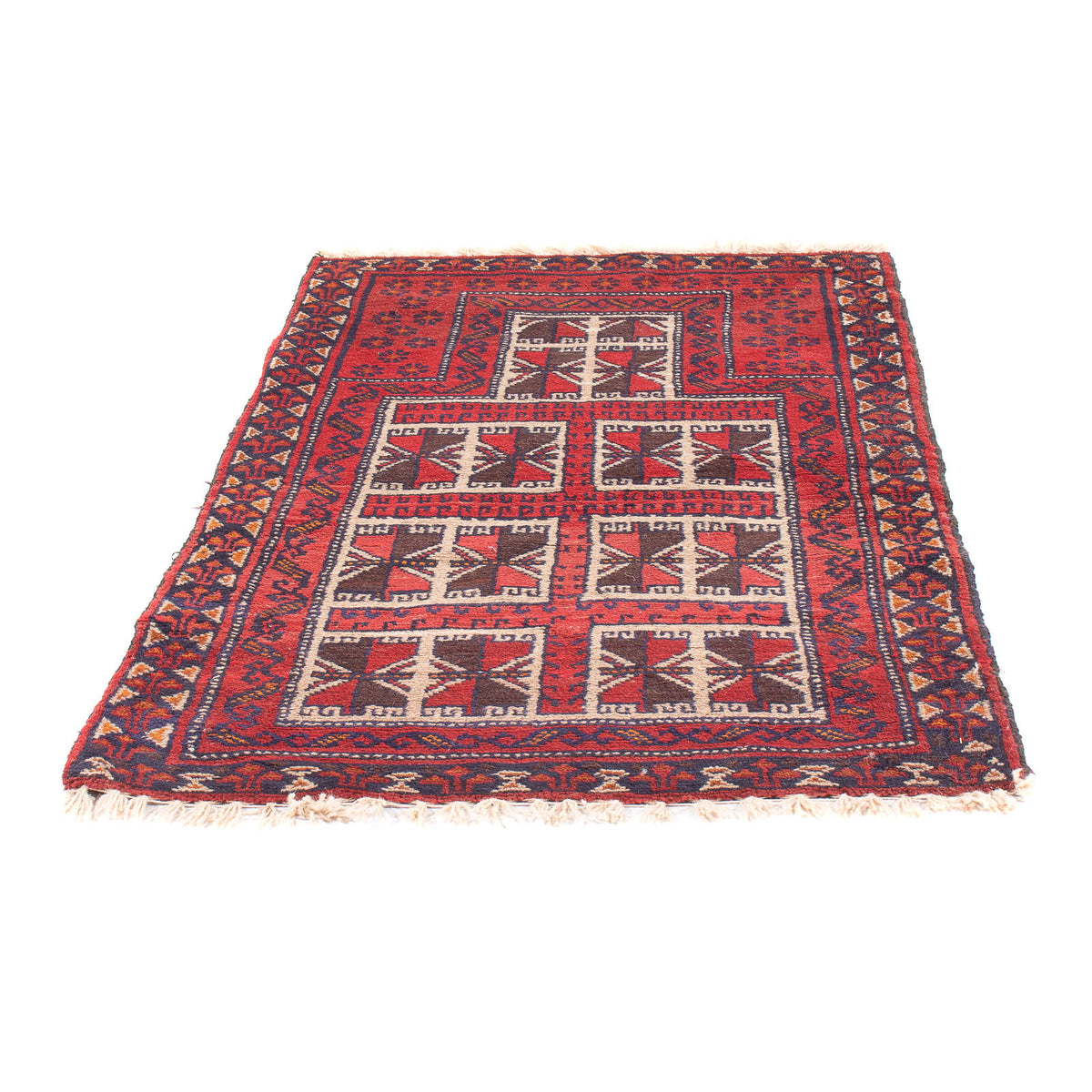 Tapis Belutsch - Tapis de prière - 127 x 80 cm - rouge