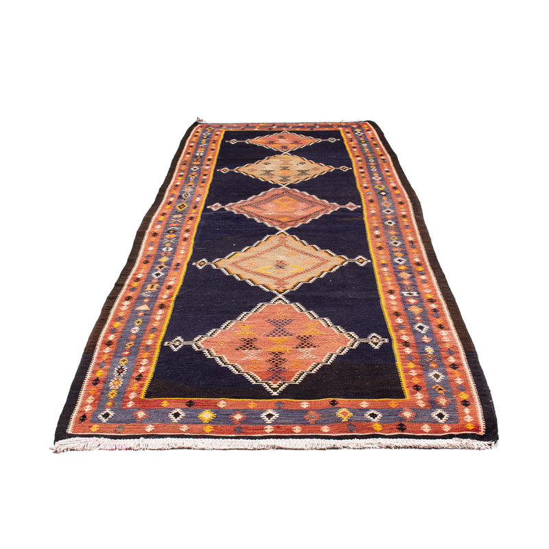Tapis de couloir Tapis Kelim - Vieux - 330 x 120 cm - multicolore