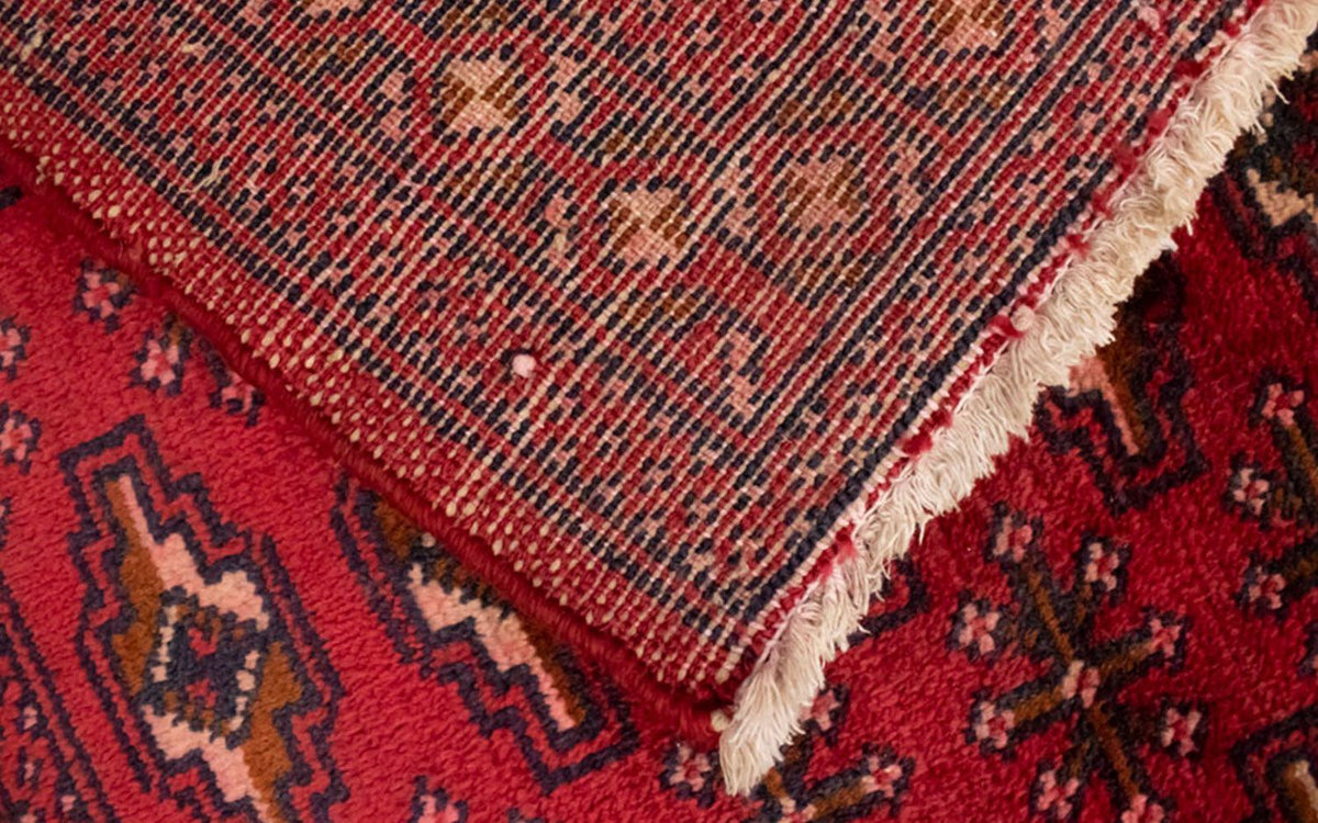 Tapis Turkaman - 130 x 60 cm - rouge