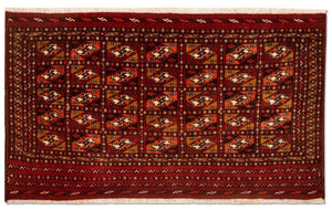 Tapis Turkaman - 115 x 67 cm - rouge
